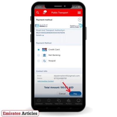 Steps to recharge NOL card via RTA app