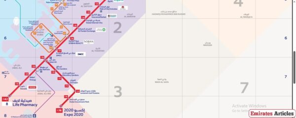 Dubai Metro Map