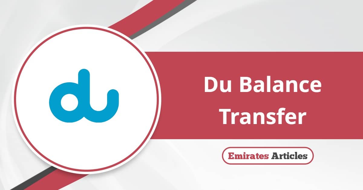 Du Balance Transfer Step by Step