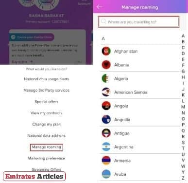 How to Activate Roaming in Du